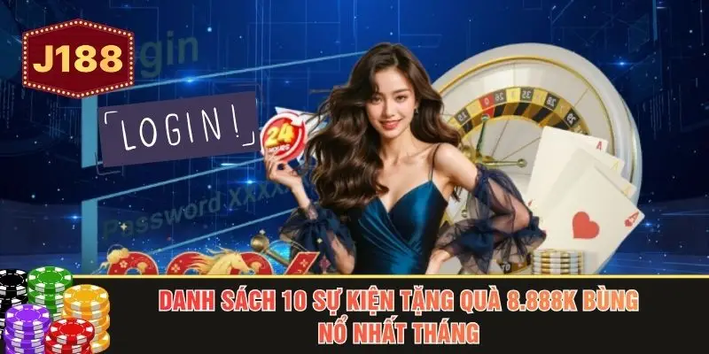 Danh sách 10 sự kiện tặng quà 8.888k bùng nổ nhất tháng